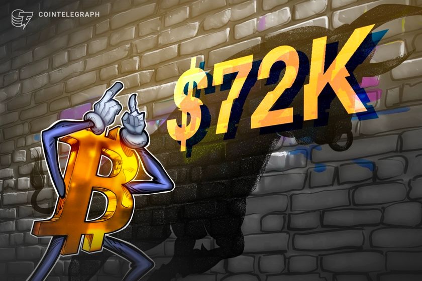 Bitcoin demand returns, giving bulls fuel to turn $72K to support
