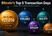 Bitcoin Transactions per Day Rebound in 2026, Reaching Third-Busiest Day Ever
