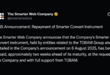 Bitcoin Treasury Firm Smarter Web Sells 177 BTC in Early Debt Repayment Move