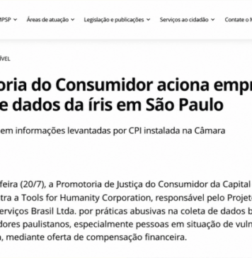 São Paulo Sues World and Amazon AWS for $47 Million Over Abusive Biometric Data Collection