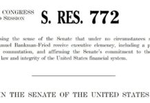 US Senate Unanimously Opposes Any Pardon for Sam Bankman-Fried After FTX Fraud