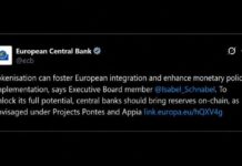 ECB’s Schnabel Says Central Bank Money ‘Must Go Onchain’