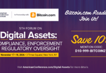 ACI Announces 5th Annual Forum on Digital Assets, Bringing Regulatory, Legal and Compliance Leaders to New York
