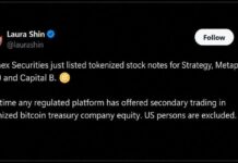 Bitfinex Puts Strategy, Metaplanet Stock Onchain in Tokenized First