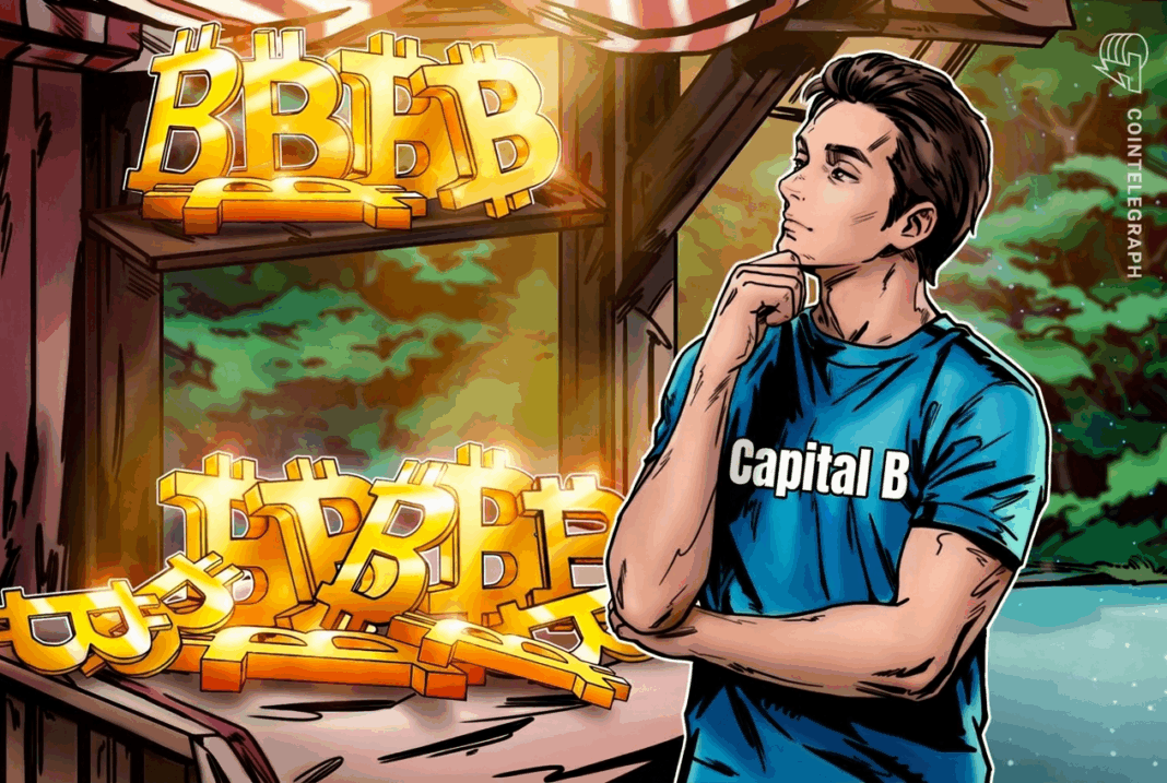 Capital B adds 376 Bitcoin in $29M purchase, boosting holdings to 3,521 BTC
