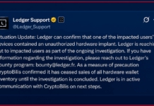 Ledger Confirms Hidden Hardware Implant in Affected User’s Wallet