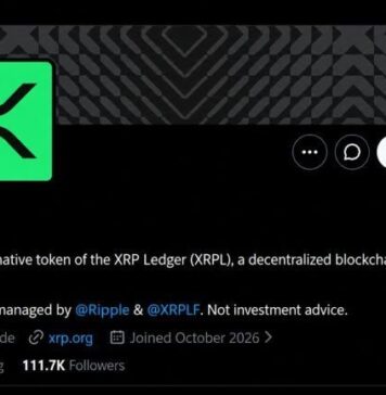 XRP Finally Got Its Own X Account and 111K People Showed up Overnight